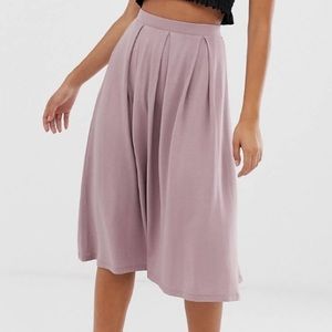 ASOS || box pleat midi skirt